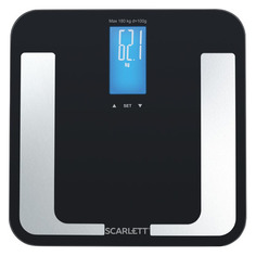 Напольные весы Scarlett SL-BS34ED40, до 180кг, цвет: черный