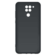 Чехол (клип-кейс) BORASCO Mate, для Xiaomi Redmi Note 9, черный (матовый) [38896]