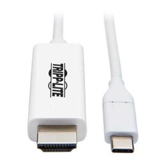 Кабель видео Tripp Lite U444-006-H4K6WE, USB Type-C (m) - HDMI (m) , ver 2.0, 1.8м, GOLD, белый Tripplite