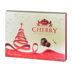 Набор конфет Carla Cherry Merry Christmas темный с ликером 190 г