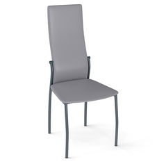 Стул Dikline галс темно-серый/ кожзам серый