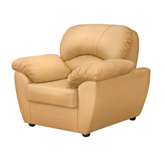 Кресло ФС Нона натуральная кожа золотое 104x93x95