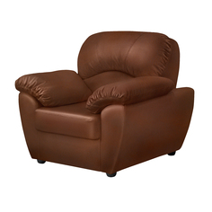 Кресло ФС Нона натуральная кожа светло-коричневое 104x93x95