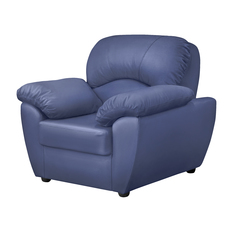 Кресло ФС Нона натуральная кожа синее 104x93x95