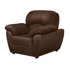 Кресло ФС Нона натуральная кожа темно-коричневое 104x93x95