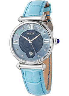 Швейцарские наручные женские часы Epos 8000.700.20.85.19. Коллекция Quartz