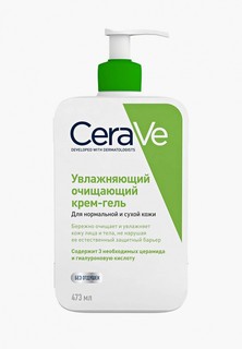 Гель для умывания CeraVe увлажняющий очищающий, для нормальной и сухой кожи лица и тела, 473 мл