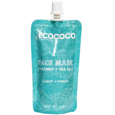 ECOCOCO Маска для лица увлажняющая с кокосом и морской солью