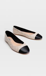 Stradivarius Стеганые Балетки Женская Коллекция Комбинированный 41