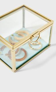 Stradivarius Шкатулка С Бархатным Дном Женская Коллекция Изумрудно-Зеленый 103