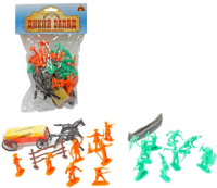 Набор солдатиков ТИЛИБОМ Дикий Запад, 21 предмет (Т58813)