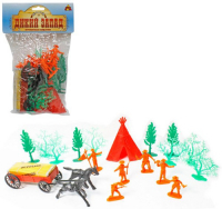 Набор солдатиков ТИЛИБОМ Дикий Запад, 20 предметов (Т58808)