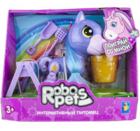 Интерактивная игрушка 1toy RoboPets: Игривый пони, фиолетовый (Т16977)