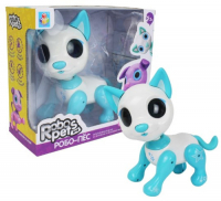 Интерактивная игрушка 1toy RoboPets: Робо-пес, белый/голубой (Т14335)