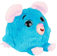 Мягкая игрушка 1toy Дразнюка-Zoo: голубая мышка, показывает язык, 13 см (Т10350)