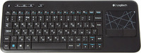 Клавиатура Logitech Wireless Touch Keyboad K400 Black