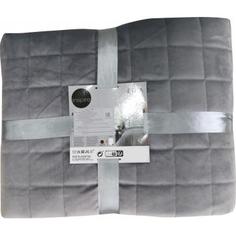 Покрывало Velvet Etna, 220x240 см, полиэстер, цвет серый Inspire