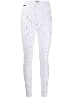 Philipp Plein джеггинсы с завышенной талией