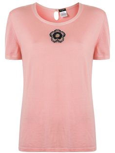 Chanel Pre-Owned футболка Camellia с нашивкой