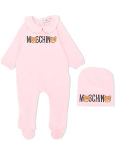 Moschino Kids пижама с принтом логотипа
