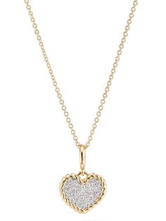 David Yurman золотое колье Cable Collectibles с бриллиантами