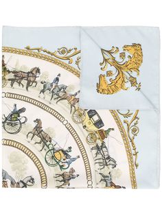 Hermès платок с принтом Hermes