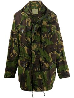A.N.G.E.L.O. Vintage Cult камуфляжная куртка 1990-х годов с капюшоном