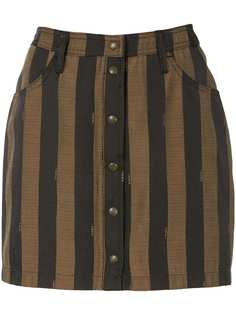 Fendi Pre-Owned юбка мини в полоску
