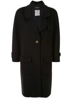 Chanel Pre-Owned пальто 1994-го года средней длины на пуговицах
