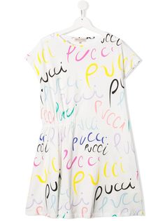 Emilio Pucci Junior платье с логотипом