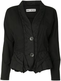 Issey Miyake Pre-Owned куртка с лацканами-шалькой