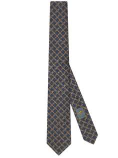 Gucci галстук с узором Interlocking G Horsebit