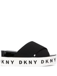 DKNY сандалии с эластичными ремешками и логотипом
