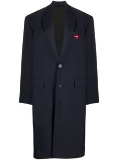 Balenciaga пальто свободного кроя с логотипом Uniform
