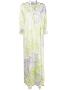 Malo платье-кафтан с цветочным принтом