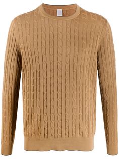 Eleventy джемпер фактурной вязки с круглым вырезом