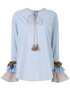 Silvia Tcherassi блузка с многослойными манжетами