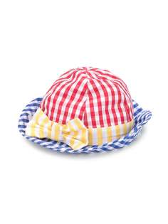 Le Bebé Enfant клетчатая шляпа с логотипом