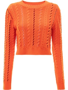 JW Anderson укороченный джемпер Darning