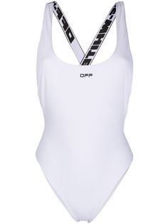 Off-White слитный купальник с логотипом