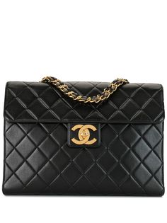 Chanel Pre-Owned стеганый портфель 1995-го года с логотипом CC