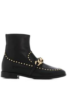 Casadei ботинки-лоферы с цепочным декором