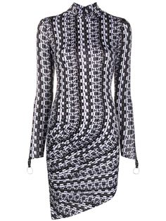 Maisie Wilen платье асимметричного кроя с графичным принтом