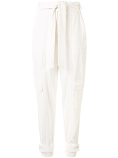 Manning Cartell зауженные брюки в рубчик с поясом