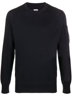 C.P. Company пуловер с круглым вырезом и линзами