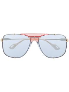 Gucci Eyewear солнцезащитные очки-авиаторы с затемненными линзами