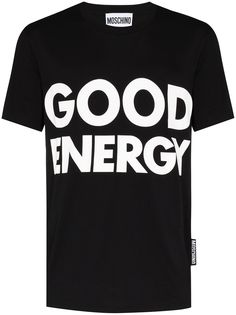 Moschino футболка с надписью Good Energy