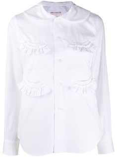 Comme Des Garçons Girl приталенная блузка с оборками