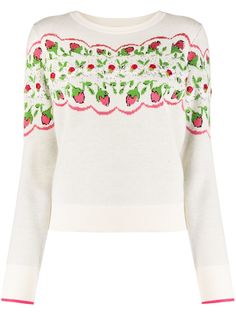 Tory Burch джемпер с цветочным принтом