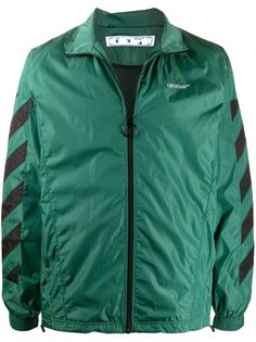 Off-White куртка с диагональными полосками